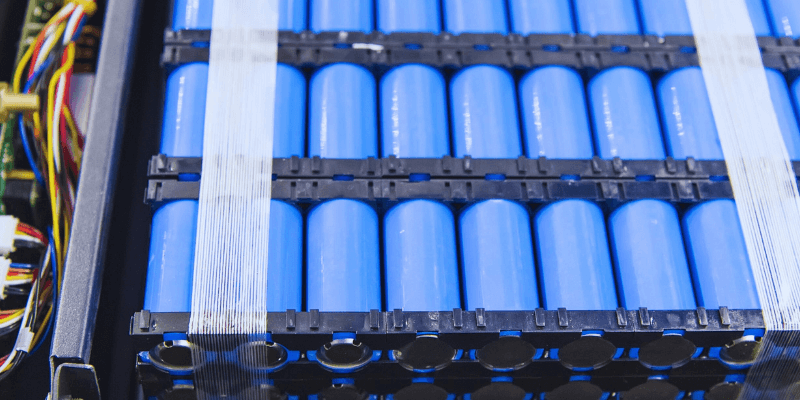 blue lithium battery pack