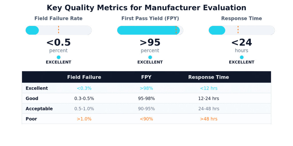 quality metrics dashboard