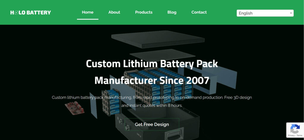 holo battery lithium ion battery manufacturer