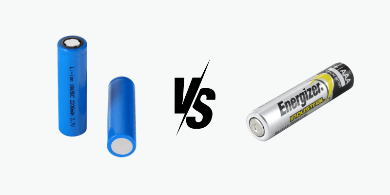 litium vs alkaliske batterier