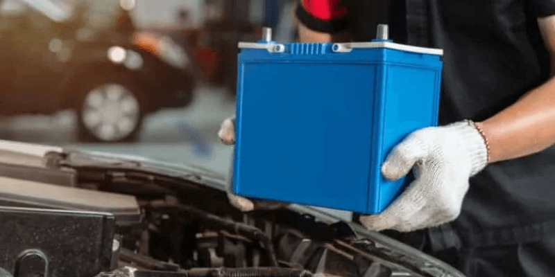 blue lithium battery replacement