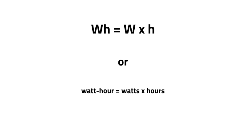 watt hour calculation