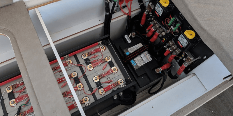 change from marine lead acid batteries to lithium batteries