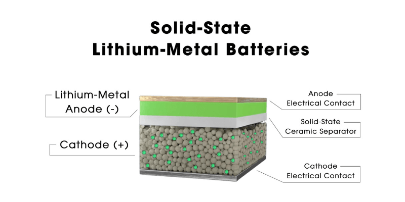 lithium metal battery structure