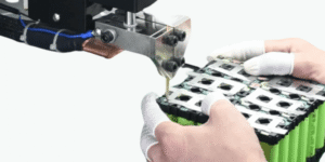 lithium battery spot welding production