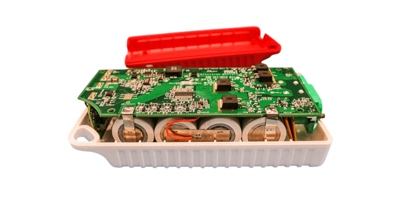 custom battery pack in enclosure
