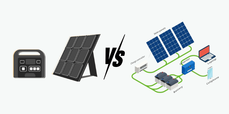 solar generator vs. solar system