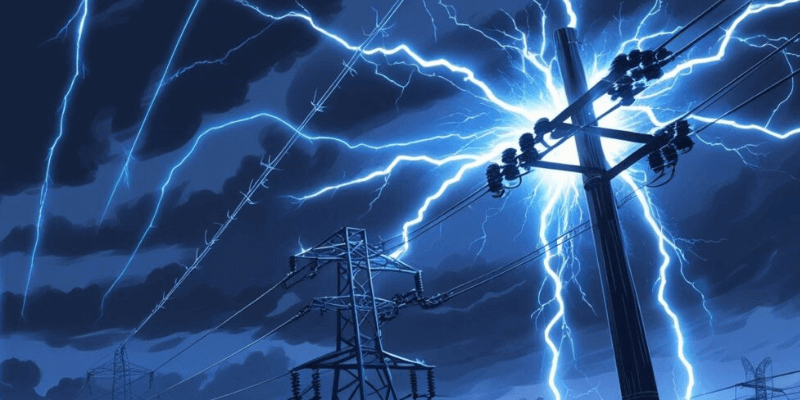 lightning voltage spike