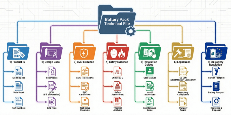 battery pack technical file organization