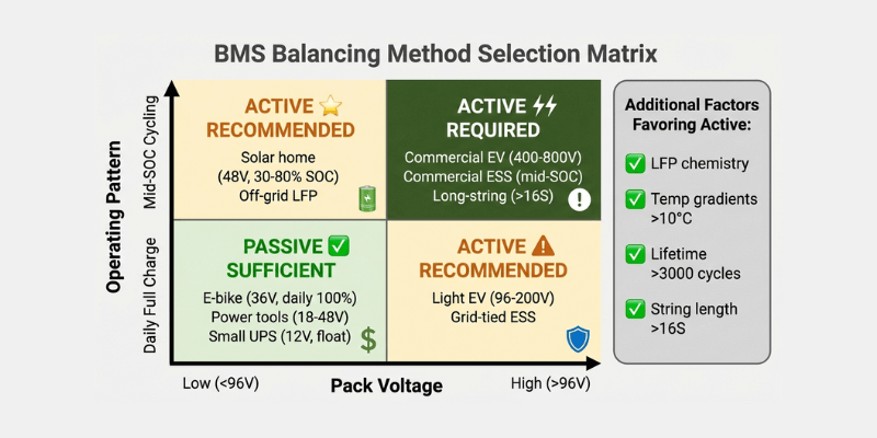 bms selection decision matrix