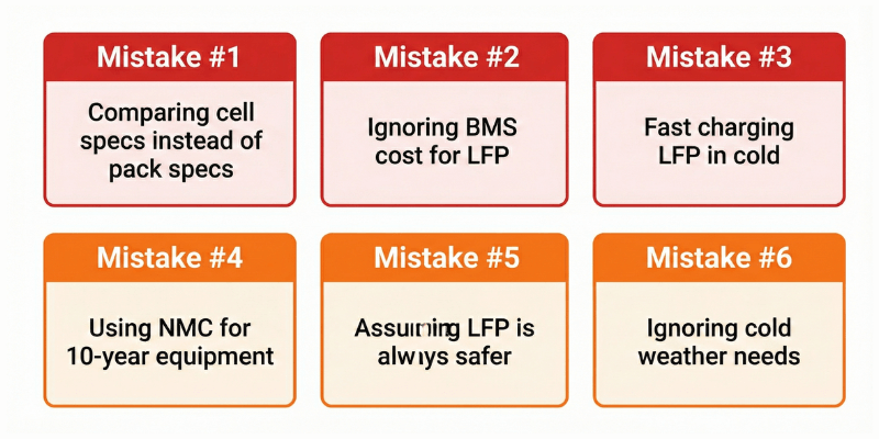 lfp nmc common mistakes