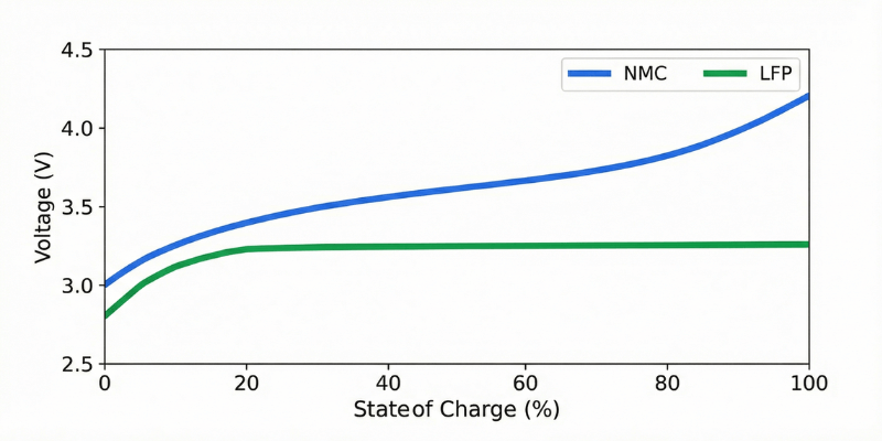 lfp nmc discharge curve