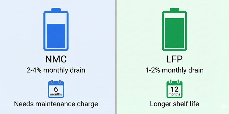 lfp nmc self discharge