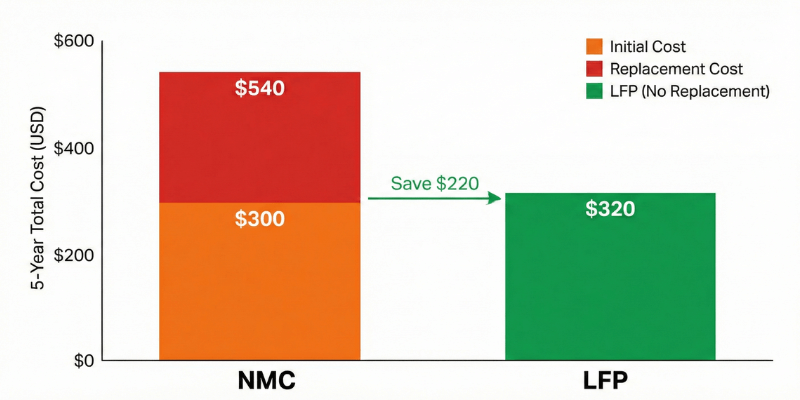 lfp nmc tco comparison