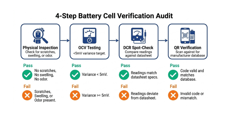 cell grading verification flowchart