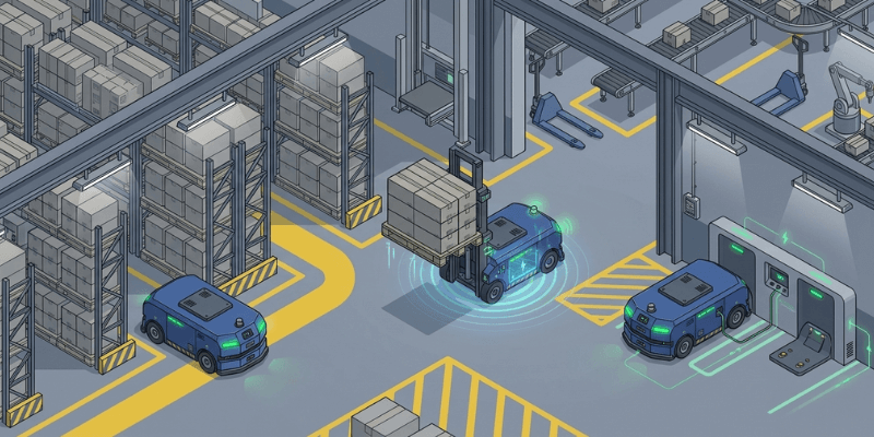 high discharge battery agv warehouse application