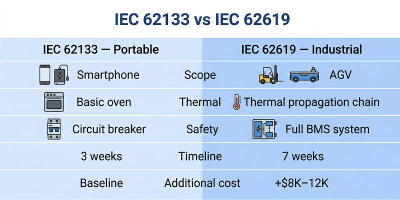 iec62133 vs iec62619 comparison