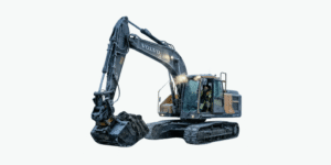 electric excavator operating in nordic winter conditions