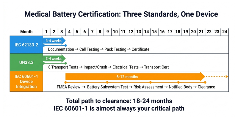 medical battery certification