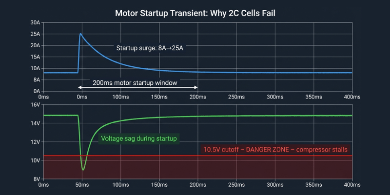 motor startup transient