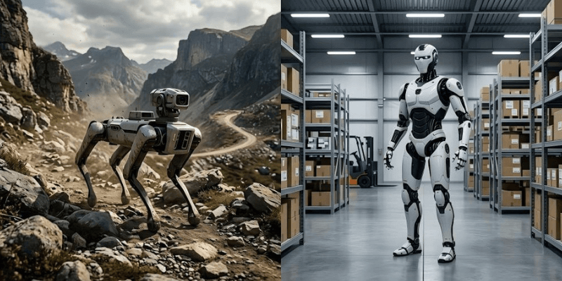 quadruped robot and humanoid robot