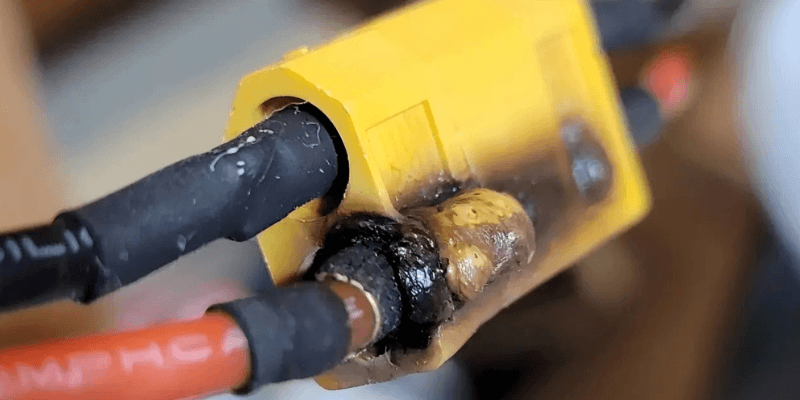 damaged xt60 connector