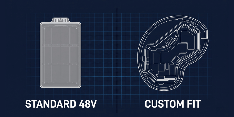 off the shelf vs custom battery